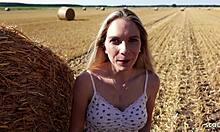 Petite Blue Eyed Blonde's Risky Outdoor First Date Fuck