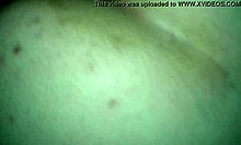 Curious argentinian wife experiments with huge dildo stretching her tight ass wide open