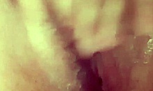 watch my small foreskin dick compilation jerking while girlfriend squirts on tits part 12