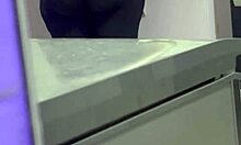 hidden cam catches housekeeper's big fat bbw ass peeking out