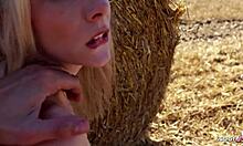 Petite Blue Eyed Blonde's Risky Outdoor First Date Fuck