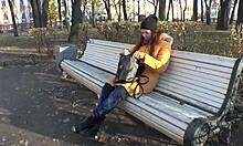 ripping off my jeans to finger my wet pussy after sweaty walk?