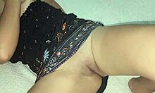 Cuñada Lifts Dress Easily For Tight Pussy Close-Up Creampie Fuck