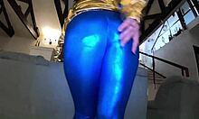 shiny cameltoe teases hard spanks deepthroat rough doggy double cumshots