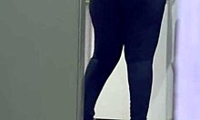 hidden cam catches housekeeper's big fat bbw ass peeking out