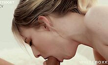 Does couple passionate sex end with cum on wet pussy?