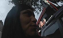 Hairy pussy creampied as cuck hubby licks it clean