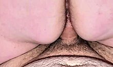 Thick BBW Milf Spreads Big Butt For Fat Creampie Inside Bathroom