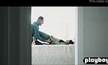 Snowy Day Sensual Fuck With Horny Brunette's Big Tits!