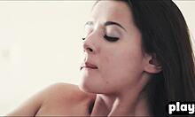 Snowy Day Sensual Fuck With Horny Brunette's Big Tits!