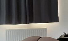 step daughter fingers her wet pussy while step dad chills next door on webcam