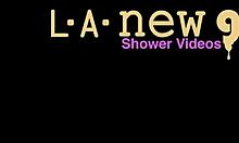 shy teen blonde strips for shower photoshoot daddy?