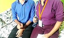 office manager bangs coworker on valentine's week with dirty hindi moans and creampie 😈💦