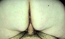 Thick BBW Milf Spreads Big Butt For Fat Creampie Inside Bathroom