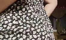 Curvy latina stepmom's big ass begs for a firm slap in homemade pov