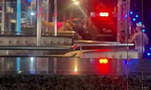 Old cuckold watches huge cock suruba outdoors