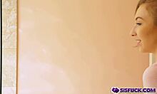 Gracie May Green kneels to deep throat Connor Kennedy's tender juicy cock craving more