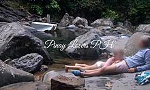Petite Pinay Couple Caught Fucking Hard In Outdoor River Scandal