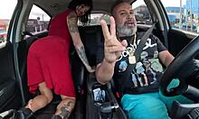 queen kimi jumps in ride drops jaws with hot anal show!! 🚗🍑