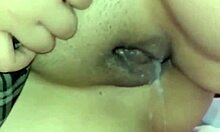 Schoolgirl Mexican whore begs for creampie just the tip turns full pussy pounding public