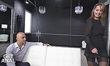 hot 18+ freya dee moans as big white cock wrecks her tight ass