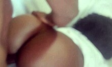 fucking my black american girlfriend hard till cum shines bright on her big ass