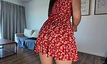 whoa stepmom caught sight of stepsons monster cock and had to creampie her tight shaved pussy