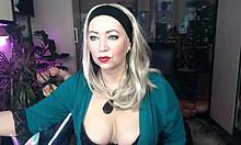 Married Russian pornstar Aimee's hot milf makeup tutorial turns steamy