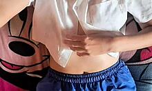 that shy latina chick gets seduced hard into bunny cosplay dildo play on bed 😏🐰