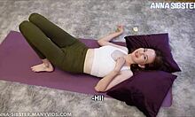 yo my skinny college roommate babe does this wild yoga with toys suckin my cock in the dorm