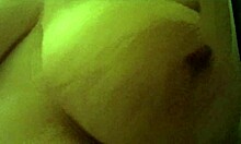 Topanga1234 fingers her dripping natural tits pussy up close