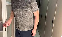 russian stepmom and stepson catch each other masturbating then fuck with dirty talk