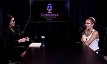 Barbara Sol bares sheer red lingerie after nightclub drama craving swingers public domination bdsm