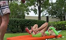 cosplay fairy babe bangs friend right on the street