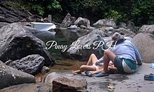 Petite Pinay Couple Caught Fucking Hard In Outdoor River Scandal