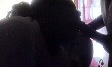 submissive girl next door gags on rough black cock