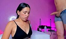 This whore throats cocks deep and swallows every drop sloppy blowbang 😈💦🍆