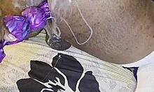 ebony wife dominates her husband's tight ass