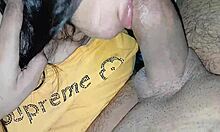 stepsis sucks my cock deep then begs for creampie in her big latina ass