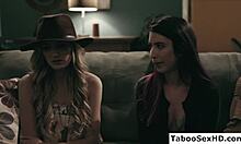 hey milf did you trick this sexy teen into licking your wet pussy?