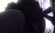 submissive girl next door gags on rough black cock