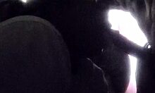 submissive girl next door gags on rough black cock