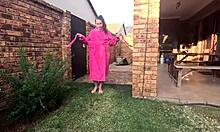 Small Boobs Pawg Unleashes Massive Pee Over Rose Bush