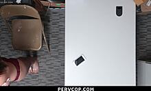 cop performs total cavity probe ripping burglar teen's clothes for deep doggystyle domination