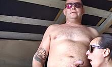 stepsis luvs my hands on her pussy while strokin my dick to huge cum blast