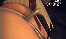 bisexual amateur dude tied up takes anal scraper handle and vibrating dildo tease