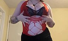 Striptease Tease Ends Kneeling Cum Explosion!