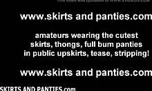 tiny panties barely hide my teasing 18+ ass cheeks