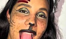 halloween party heat leads to tight virgin-like pussy pounding in bedroom