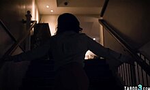 PARANOID WIFE Joins FFM Threesome with Hubby and Babysitter for Lingerie Blowjob Frenzy!!